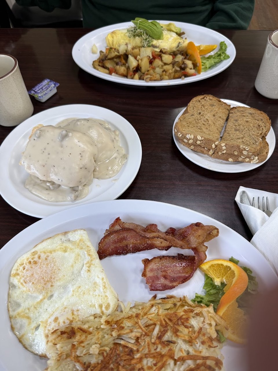 Eggs Hash Browns Bacon Biscuit
