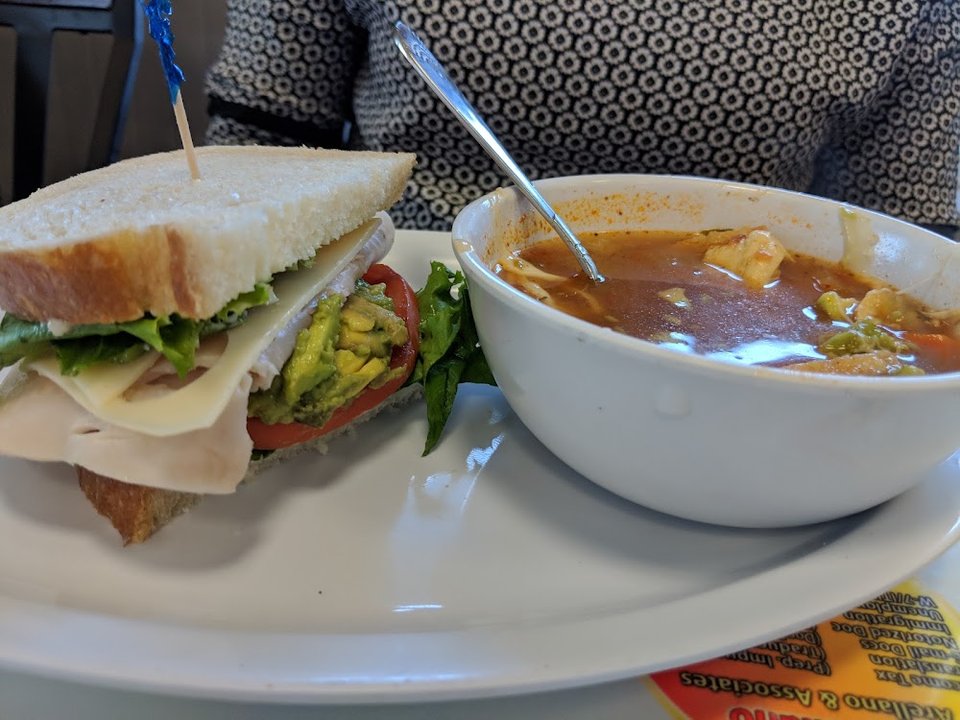 Soup and Half Sandwich